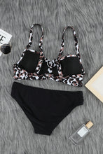 Load image into Gallery viewer, Leopard Twisted Bust Bikini Set | Swimwear/Bikinis
