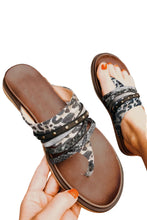 Load image into Gallery viewer, Leopard Studded Animal Print Flip Flop Sandals | Shoes &amp; Bags/Slippers
