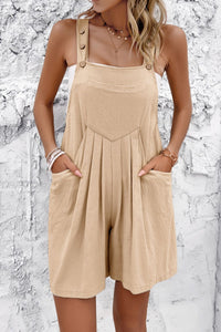 Summer Overalls | Square Neck Wide Strap Overalls