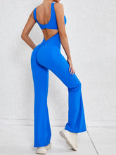Load image into Gallery viewer, Womens Activewear Jumpsuit | Cutout Wide Strap Scoop Neck Active Jumpsuit | leggings
