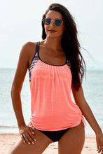 Load image into Gallery viewer, Pink Printed Lined Tankini Swimsuit | Swimwear/Tankinis
