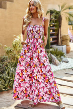 Load image into Gallery viewer, Maxi Dress | Printed Tie-Shoulder Smocked
