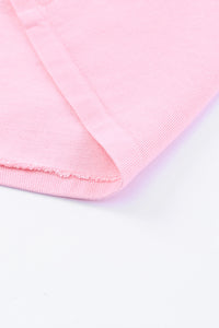 Pink Plaid Patchwork Raw Hem Shacket | Outerwear/Jackets