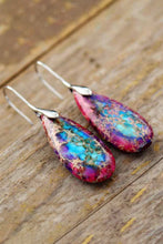 Load image into Gallery viewer, Teardrop Natural Stone Dangle Earrings
