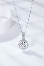 Load image into Gallery viewer, Moissanite Pendant Necklace-2 Carat Moissanite Round Pendant Necklace
