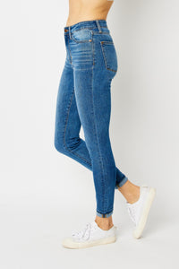 Judy Blue Full Size Cuffed Hem Skinny Jeans | Blue Jeans