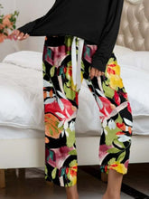 Load image into Gallery viewer, Womens Loungewear-Round Neck Top and Printed Pants Lounge Set | pajamas
