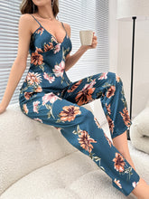 Load image into Gallery viewer, Womens Loungewear-Plunge Cami and Pants Lounge Set | pajamas
