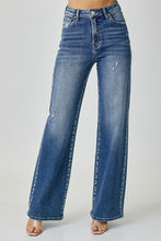 Load image into Gallery viewer, Blue Jeans-RISEN High Waist Wide Leg Blue Jeans | Blue Jeans
