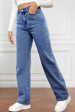 Load image into Gallery viewer, Blue Jeans-High Waist Straight Blue Jeans for Women | Blue Jeans
