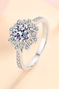 Moissanite Ring-Can't Stop Your Shine 925 Sterling Silver Moissanite Ring | moissanite ring