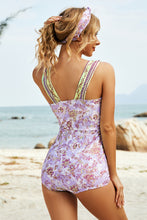 Load image into Gallery viewer, Womens Swimsuit-Printed Wide Strap One-Piece Swimwear | swimsuit
