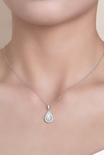 Load image into Gallery viewer, Fine Jewelry- Moissanite 1.5 Carat 925 Sterling Silver Teardrop Necklace | moissanite necklace
