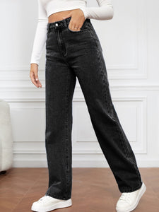 Blue Jeans-High Waist Straight Blue Jeans for Women | Blue Jeans