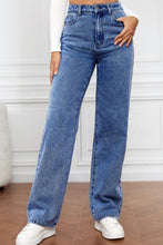 Load image into Gallery viewer, Blue Jeans-High Waist Straight Blue Jeans for Women | Blue Jeans
