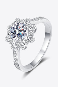 Moissanite Ring-Can't Stop Your Shine 925 Sterling Silver Moissanite Ring | moissanite ring