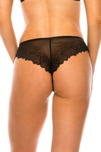 Load image into Gallery viewer, Womens Lingerie Underwear- Black Back Floral Lace Panty
