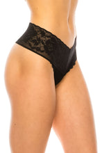 Load image into Gallery viewer, Womens Lingerie Underwear-Black Lace Band Super Soft Panty
