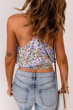 Load image into Gallery viewer, Womens Cami Top-Floral Elastic Waist Cropped Cami | Tops/Blouses &amp; Shirts
