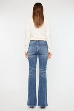 Load image into Gallery viewer, Blue Jeans-Kancan Cat&#39;s Whiskers High Waist Flare Blue Jeans | Blue Jeans
