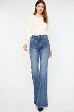 Load image into Gallery viewer, Blue Jeans-Kancan Cat&#39;s Whiskers High Waist Flare Blue Jeans | Blue Jeans
