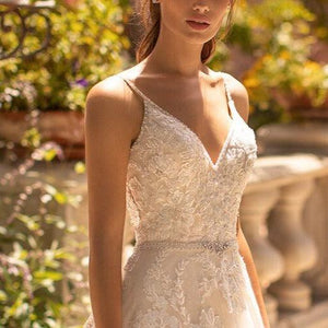 Lace Wedding Dress- Backless A Line Wedding Dress | Wedding Dresses