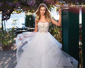 Lace Wedding Dress-Sweetheart Beach Wedding Dress | Wedding Dresses