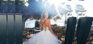 Lace Wedding Dress-Sweetheart Beach Wedding Dress | Wedding Dresses