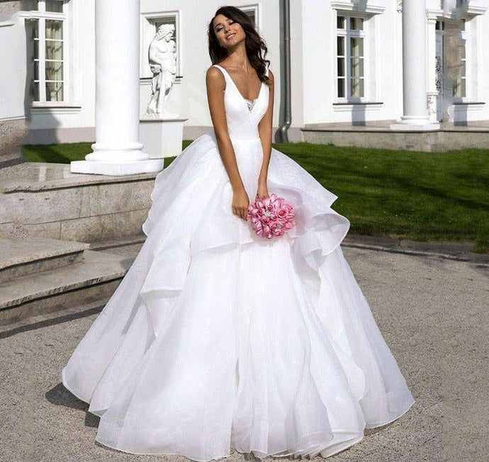 Lace Princess Beach Wedding Dress | Ruffles Broke Girl Philanthropy