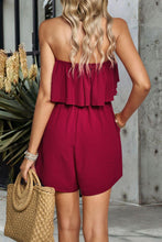 Load image into Gallery viewer, Womens Romper-Layered Smocked Strapless Romper | Dress
