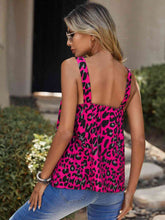 Load image into Gallery viewer, Womens Blouse-Leopard Print Knot Detail Tank | Tops/Blouses &amp; Shirts
