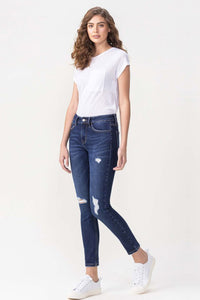 Lovervet Full Size Chelsea Midrise Crop Skinny Jeans | Blue Jeans