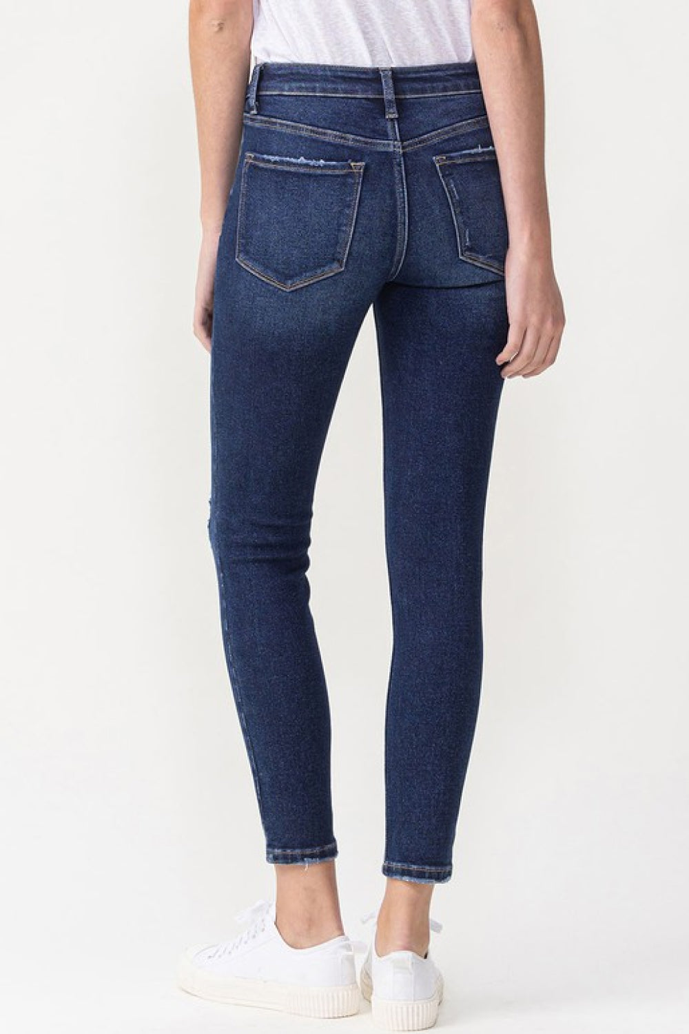 Lovervet Full Size Chelsea Midrise Crop Skinny Jeans | Blue Jeans