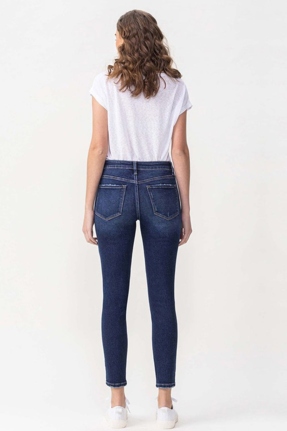 Lovervet Full Size Chelsea Midrise Crop Skinny Jeans | Blue Jeans