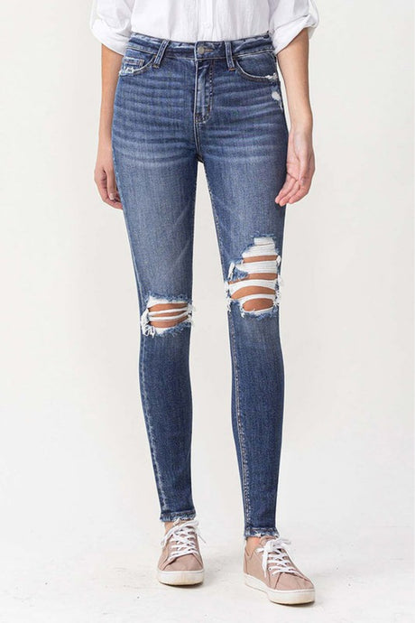 Lovervet Hayden Full Size High Rise Skinny | Blue Jeans