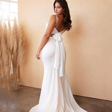 Load image into Gallery viewer, Mermaid Bridal Gown | Simple Spaghetti Straps Wedding Dress Broke Girl Philanthropy

