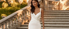 Load image into Gallery viewer, Mermaid Wedding Dress-V Neck Backless Bridal Gown | Wedding Dresses
