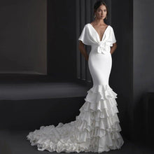 Load image into Gallery viewer, Mermaid Wedding Dress | Tiered Ruffle Bridal Gown Broke Girl Philanthropy
