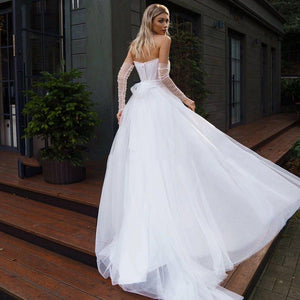 Sexy Wedding Dress-Strapless Beach Wedding Dress | Wedding & Bridal Party Dresses