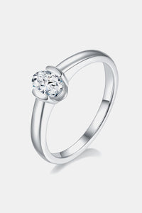 Moissanite Silver Ring-Moissanite 925 Sterling Silver Solitaire Ring | moissanite ring