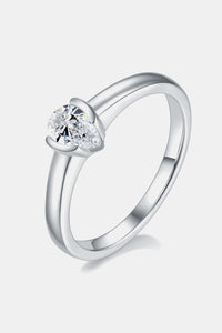 Moissanite Silver Ring-Moissanite 925 Sterling Silver Solitaire Ring | moissanite ring