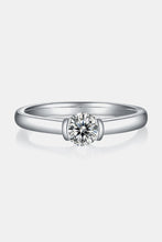 Load image into Gallery viewer, Moissanite Silver Ring-Moissanite 925 Sterling Silver Solitaire Ring | moissanite ring
