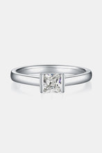 Load image into Gallery viewer, Moissanite Silver Ring-Moissanite 925 Sterling Silver Solitaire Ring | moissanite ring
