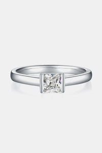 Moissanite Silver Ring-Moissanite 925 Sterling Silver Solitaire Ring | moissanite ring