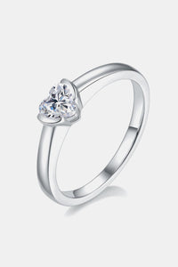 Moissanite Silver Ring-Moissanite 925 Sterling Silver Solitaire Ring | moissanite ring