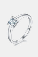 Load image into Gallery viewer, Moissanite Silver Ring-Moissanite 925 Sterling Silver Solitaire Ring | moissanite ring
