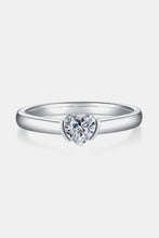 Load image into Gallery viewer, Moissanite Silver Ring-Moissanite 925 Sterling Silver Solitaire Ring | moissanite ring
