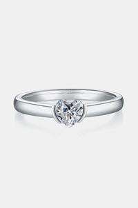 Moissanite Silver Ring-Moissanite 925 Sterling Silver Solitaire Ring | moissanite ring