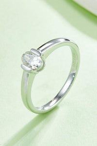 Moissanite Silver Ring-Moissanite 925 Sterling Silver Solitaire Ring | moissanite ring