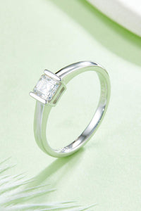 Moissanite Silver Ring-Moissanite 925 Sterling Silver Solitaire Ring | moissanite ring